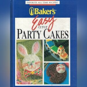 Baker's Easy Cut-Up Party Cakes Hardcover Vintage